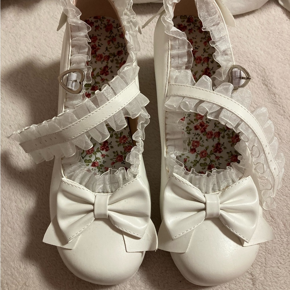 White MaryJanes
